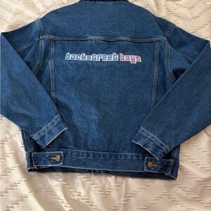 Blue Denim Jacket with Backstreet Boys Logo